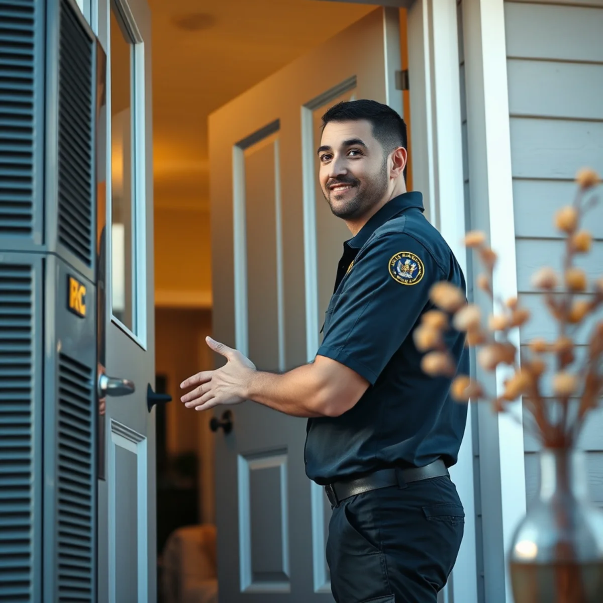 Flaming Ice Heating & Cooling technician at a home in Clemmons, NC