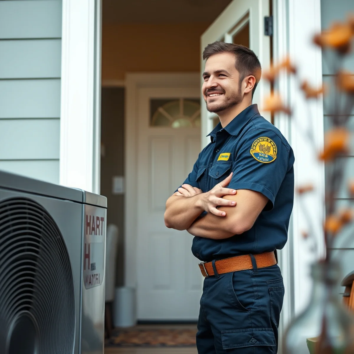 Flaming Ice Heating & Cooling technician at a home in Durham, NC