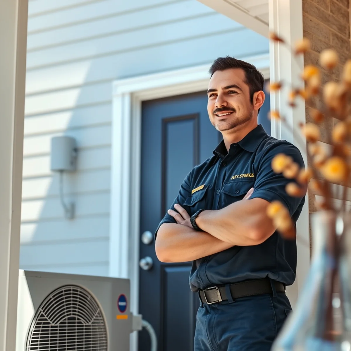 Flaming Ice Heating & Cooling technician at a home in Gastonia, NC