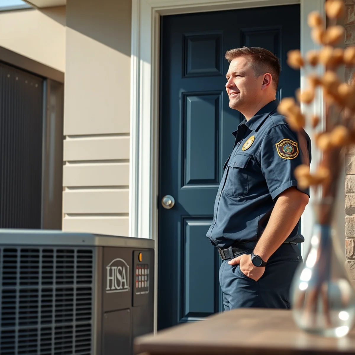 Flaming Ice Heating & Cooling technician at a home in Indian Trail, NC