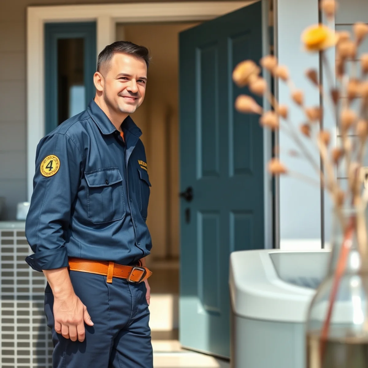 Flaming Ice Heating & Cooling technician at a home in Mars Hill, NC