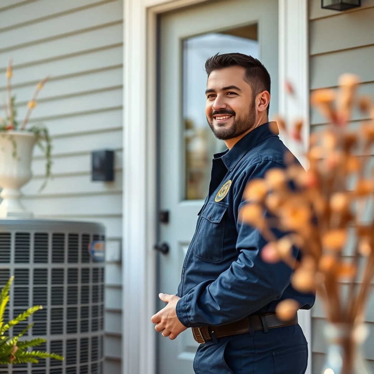 Flaming Ice Heating & Cooling technician at a home in Monroe, NC