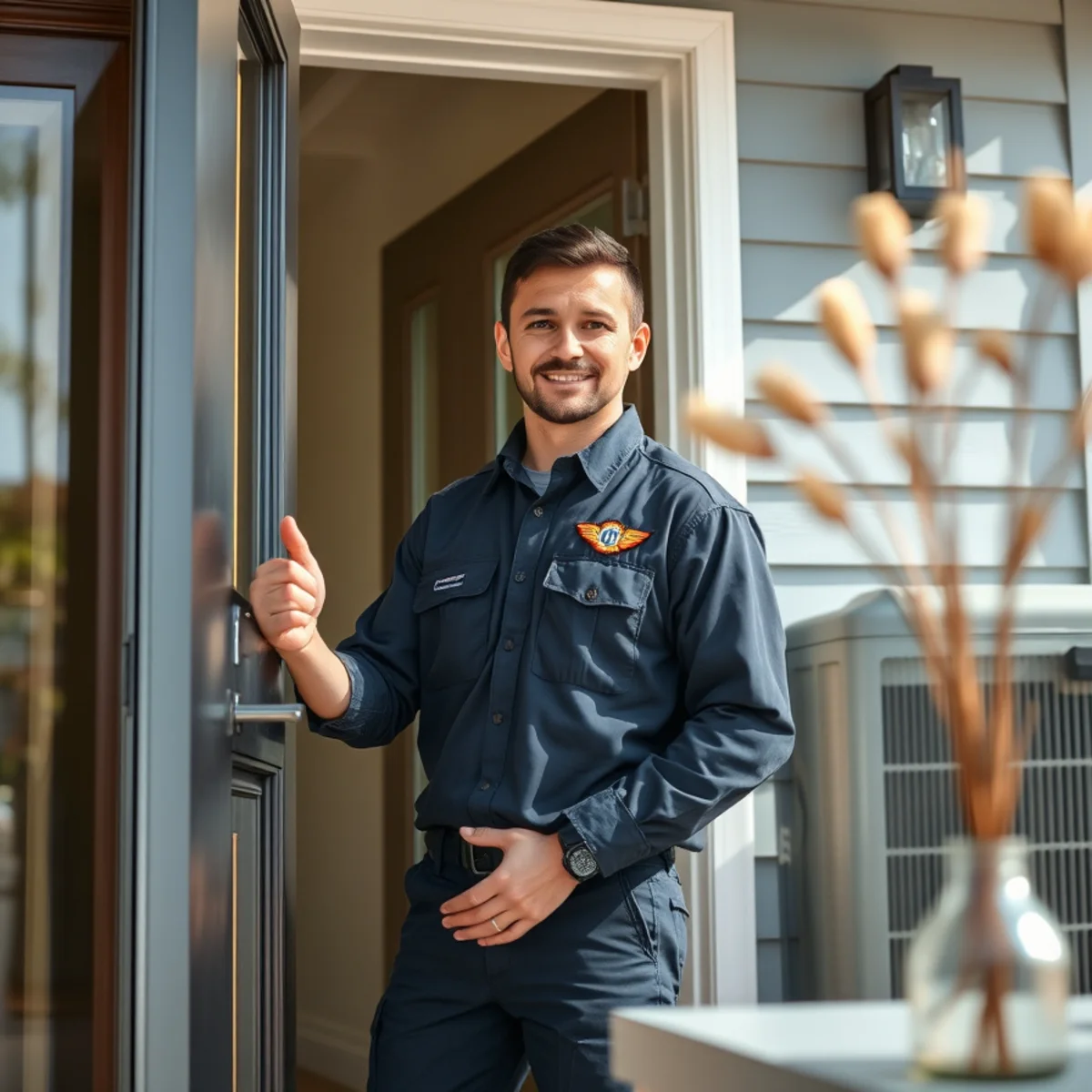 Flaming Ice Heating & Cooling technician at a home in North Wilkesboro, NC