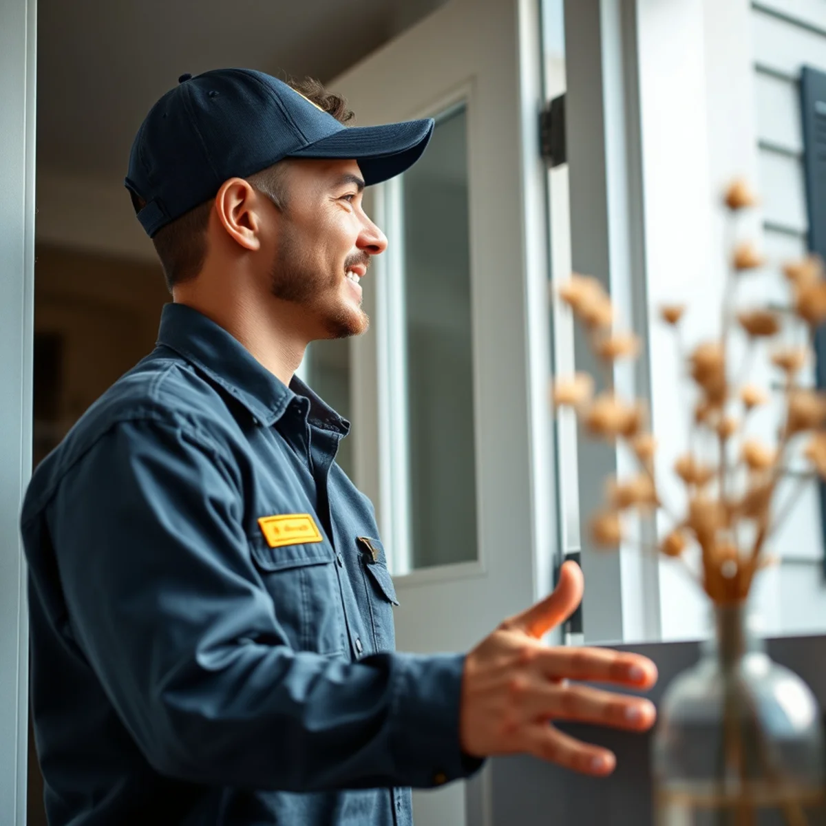 Flaming Ice Heating & Cooling technician at a home in Sanford, NC