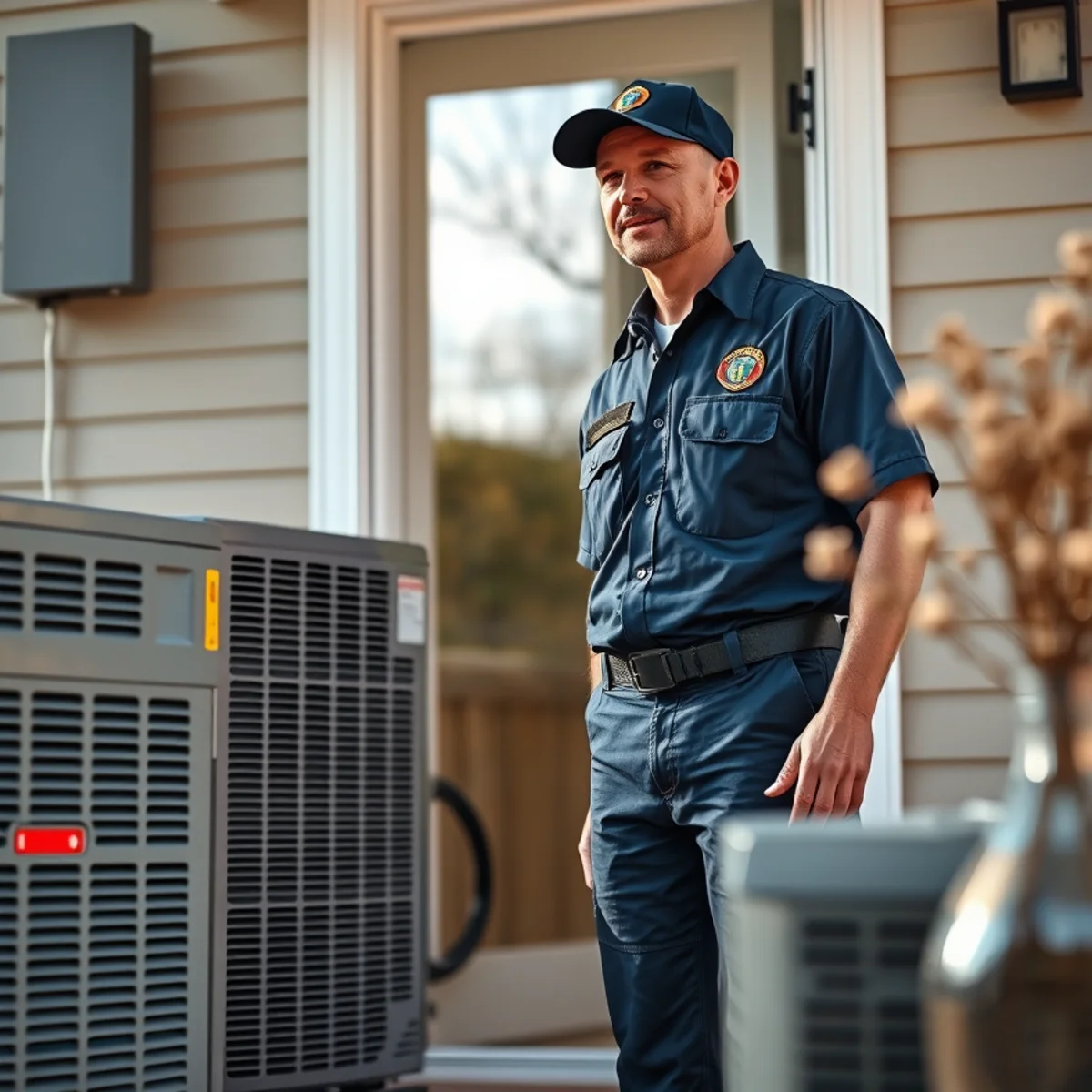 Flaming Ice Heating & Cooling technician at a home in Snow Hill, NC