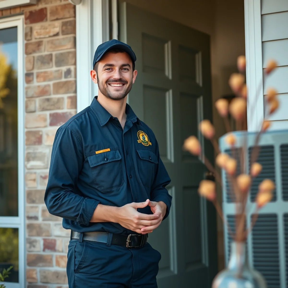 Flaming Ice Heating & Cooling technician at a home in Stallings, NC