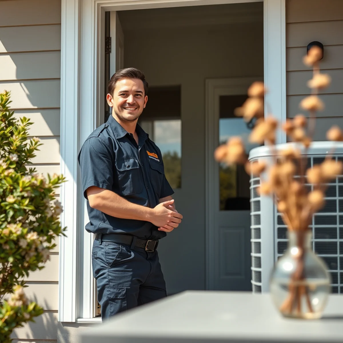 Flaming Ice Heating & Cooling technician at a home in Tarboro, NC