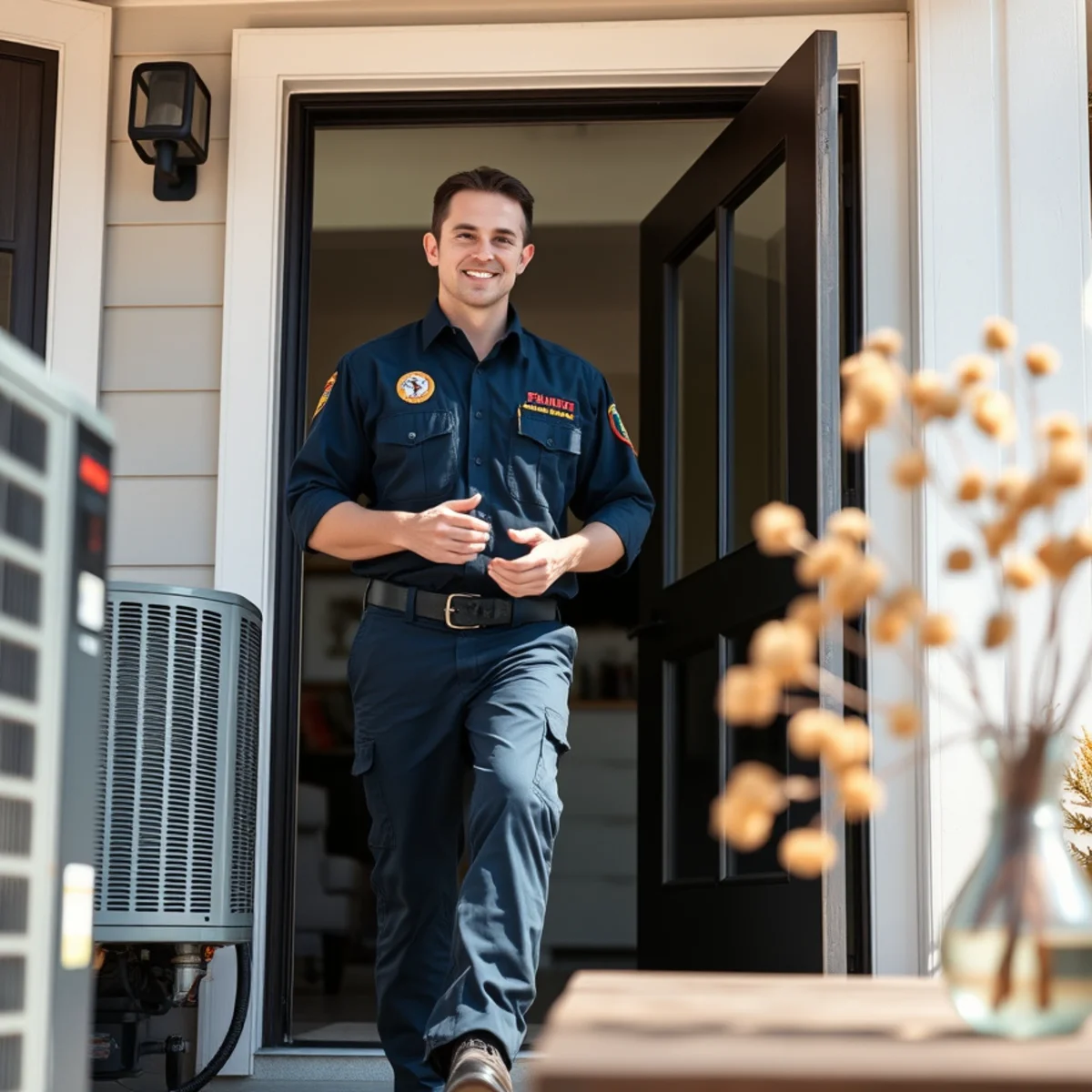 Flaming Ice Heating & Cooling technician at a home in Valdese, NC