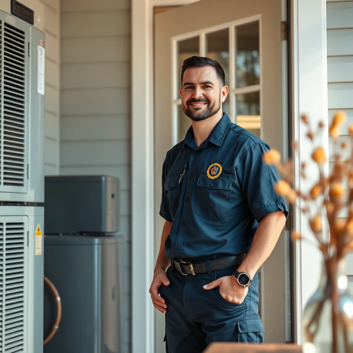 Flaming Ice Heating & Cooling technician at a home in Wilson, NC
