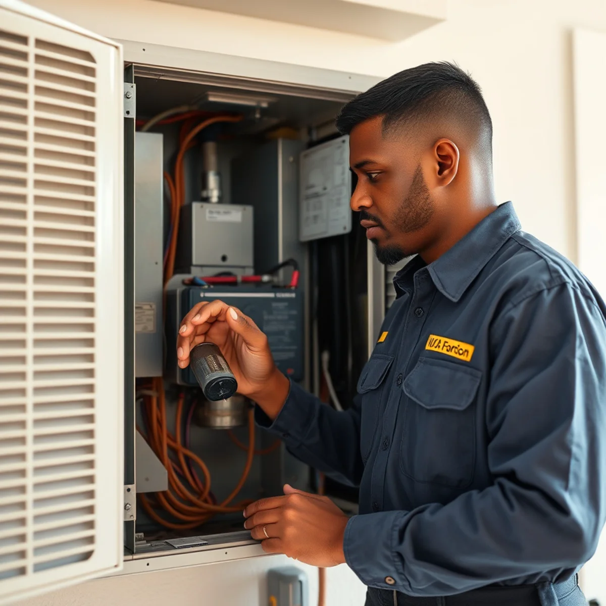 Flaming Ice Heating & Cooling performing ac repair