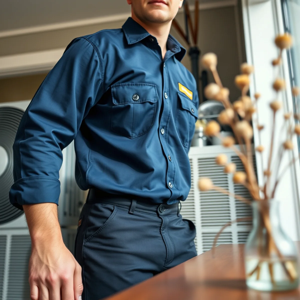 Flaming Ice Heating & Cooling completing air conditioning services in North Carolina