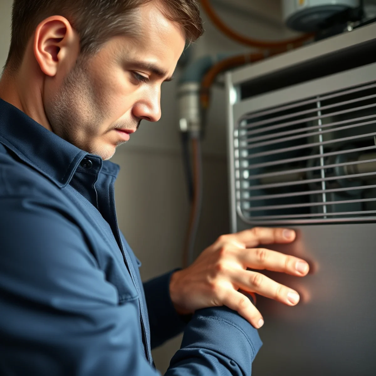 Flaming Ice Heating & Cooling performing whole-home air filtration