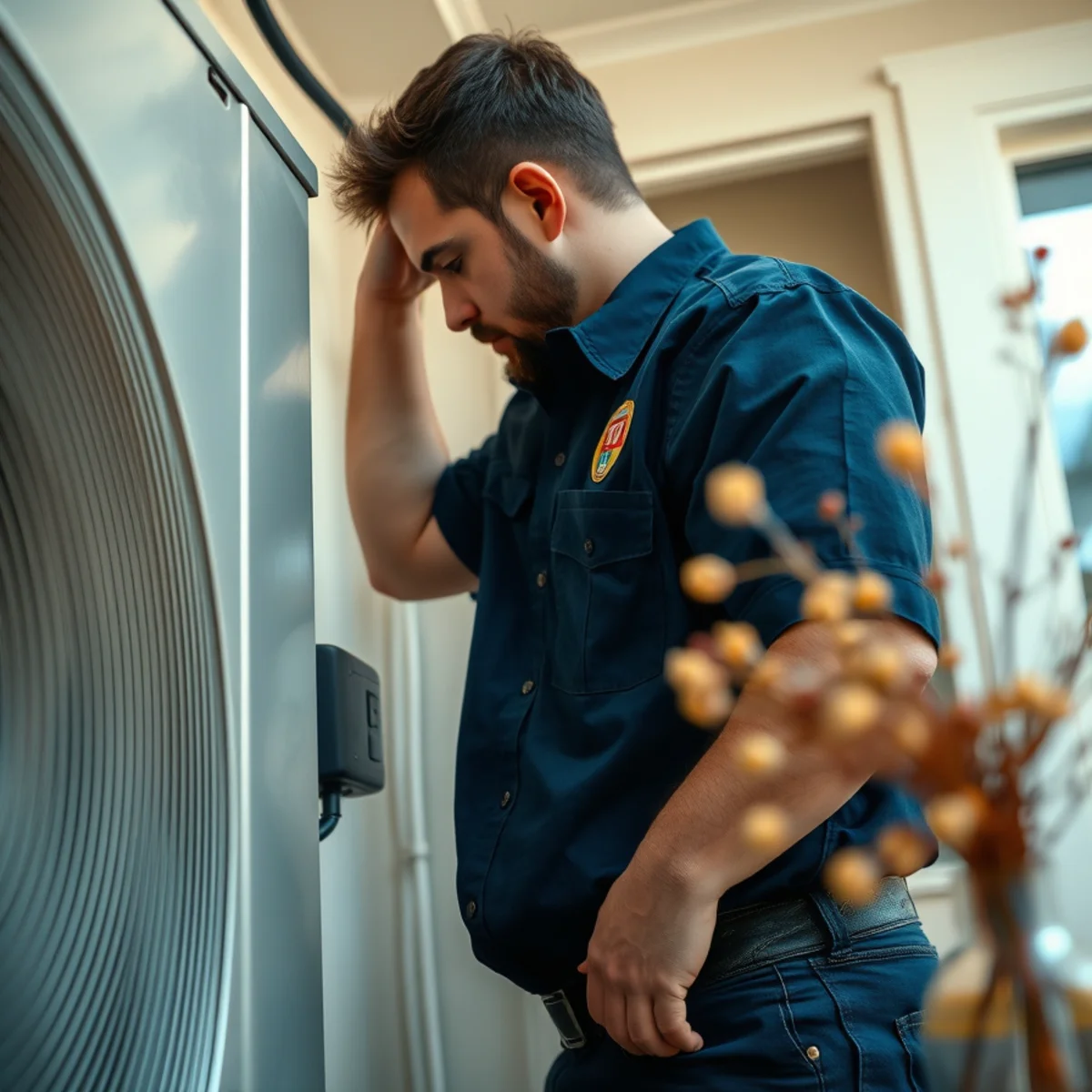 Flaming Ice Heating & Cooling completing emergency hvac service in North Carolina