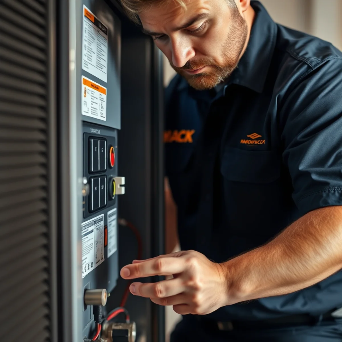 Flaming Ice Heating & Cooling performing furnace repair