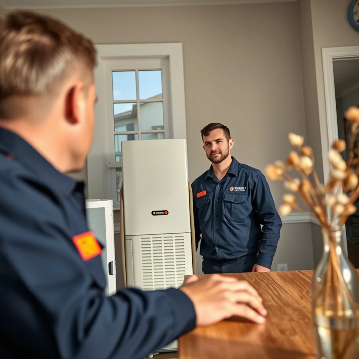 Flaming Ice Heating & Cooling completing whole-home humidifiers in North Carolina