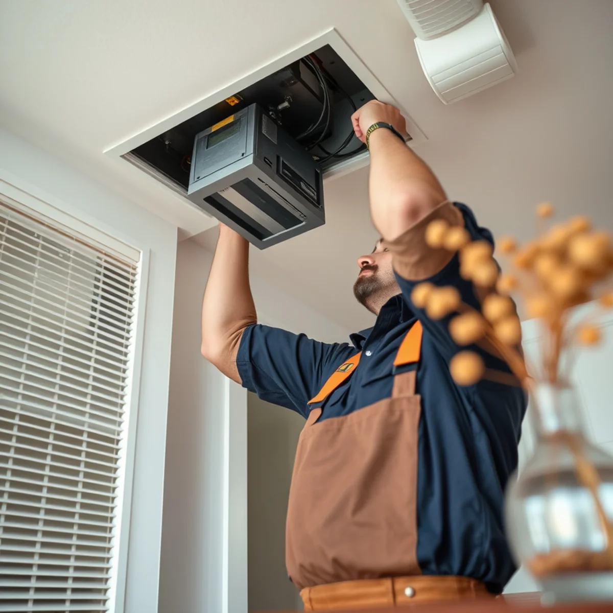 Flaming Ice Heating & Cooling completing indoor air quality in North Carolina
